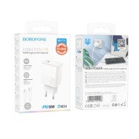 Сетевое Зарядное Устройство Borofone BA77A Insightful PD/QC 30W Type-C to Type-C