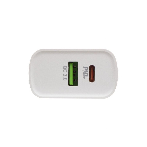 Мережевий Зарядний Пристрій Hoco C80A PD 20W + QC3.0 Type-C to Type-C