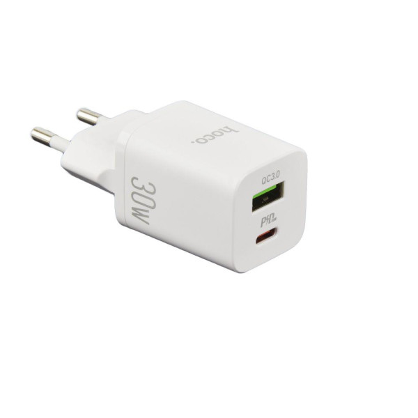 Мережевий Зарядний Пристрій Hoco N13 PD30W+QC3.0 Type-C To Lightning