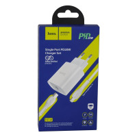 Мережевий Зарядний Пристрій Hoco N14 PD20W Type-C to Lightning