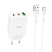 Мережевий Зарядний Пристрій Hoco C99A PD20W+QC3.0 Type C