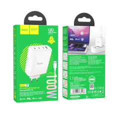 Сетевое Зарядное Устройство Hoco N31 Leader GAN PD 100W/QC 22.5W Type-C to Type-C
