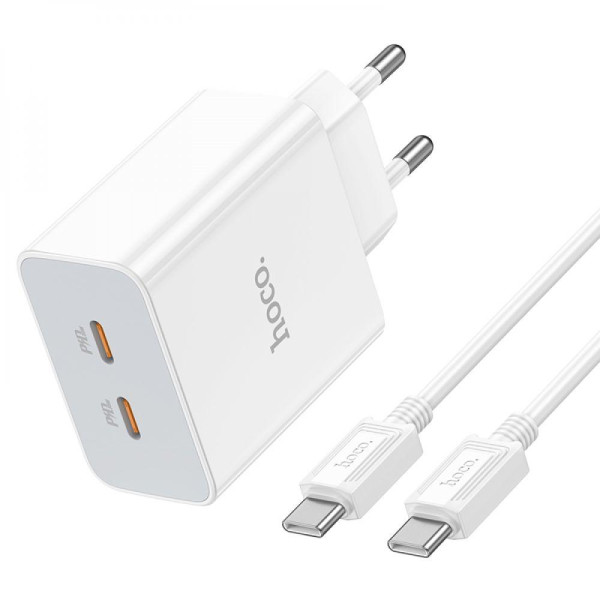 Сетевое зарядное устройство Hoco C108A Leader PD35W/QC Type-C to Type-C