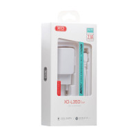Мережевий Зарядний Пристрій XO L35D Lightning 2USB 2.1A