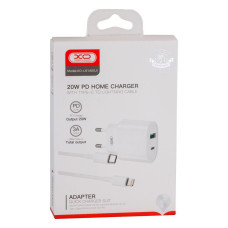 Сетевое Зарядное Устройство XO L81A EU PD20W+QC3.0 Type-C to Lightning 2USB