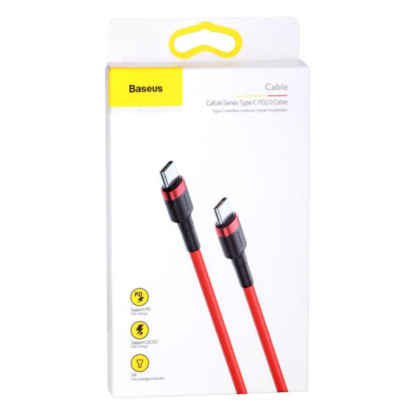 Кабель Baseus Type-C to Type-C QC3.0 60W 20V 3A 2m CATKLF-H