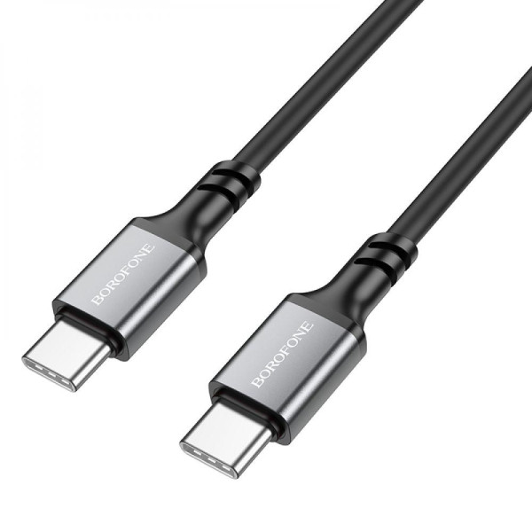 Кабель USB Borofone BX83 60W (20V/3A) Silicone Type-C to Type-C
