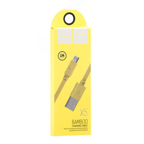 Кабель USB Hoco X5 Bamboo Micro