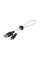 Кабель USB Hoco X21 Plus Silicone Micro 0.25m