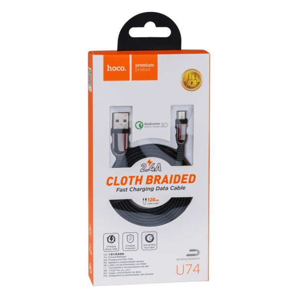 Кабель USB Hoco U74 Grand Micro