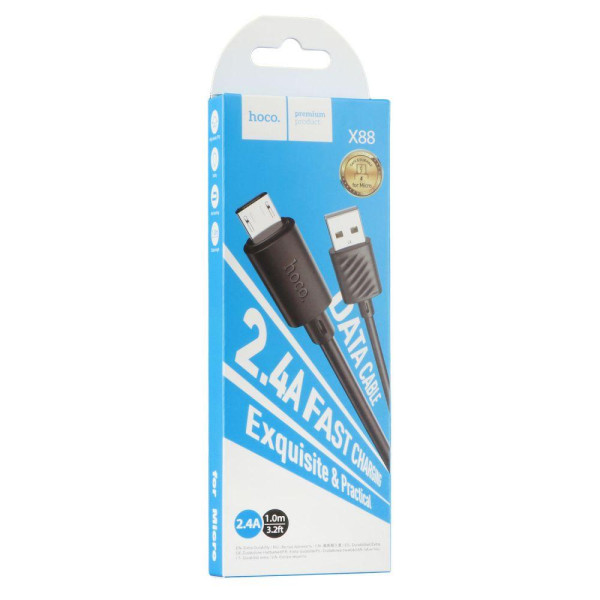 Кабель USB Hoco X88 Gratified Micro 2.4A