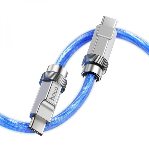 Кабель USB Hoco U113 Solid Silicone 100W Type-C to Type-C