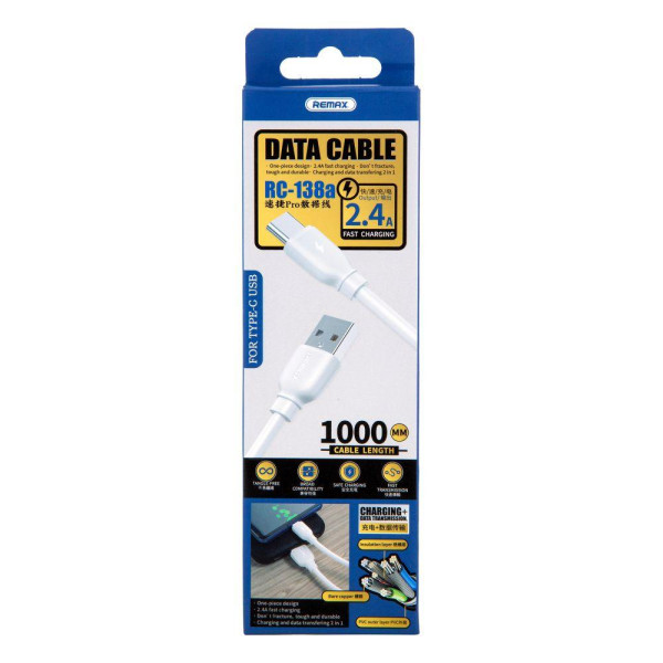 Кабель USB Remax RC-138a Type-C
