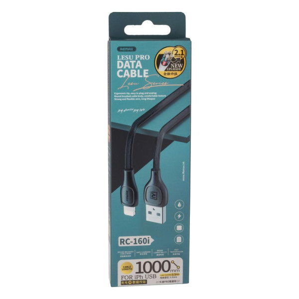 Кабель USB Remax RC-160i Lesu Pro Lightning