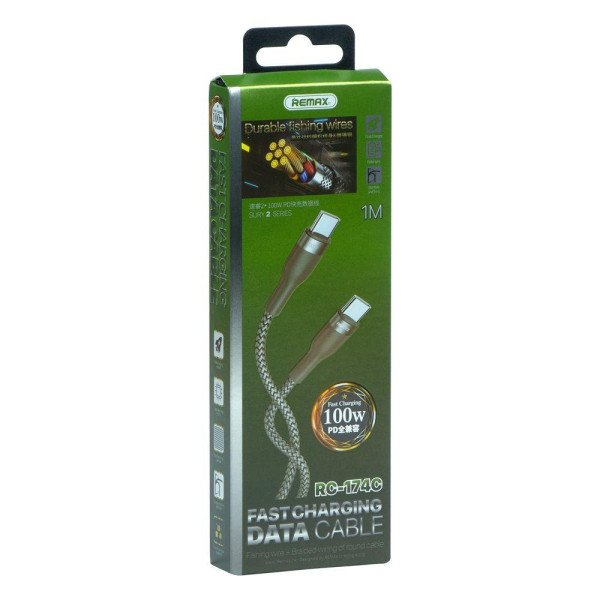 Кабель USB Remax RC-174c Sury 2 PD 100W Type-C to Type-C