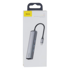 Хаб Baseus PD to 3USB/HDMI 4K/LAN CAHUB-J