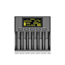 Мережевий зарядний пристрій LiitoKala Lii-S6 для акумуляторів 18650 | АА | ААА (6 слотів)