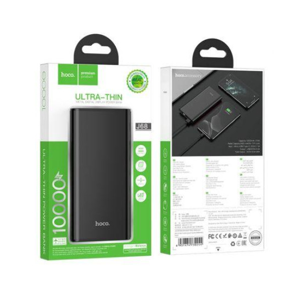 Зовнішній акумулятор (Power bank) Hoco J68 10000mAh (Чорний)
