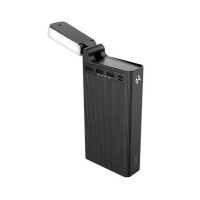 Зовнішній акумулятор (Power bank) Hoco J62 30000mAh з настільною лампою (Чорний)