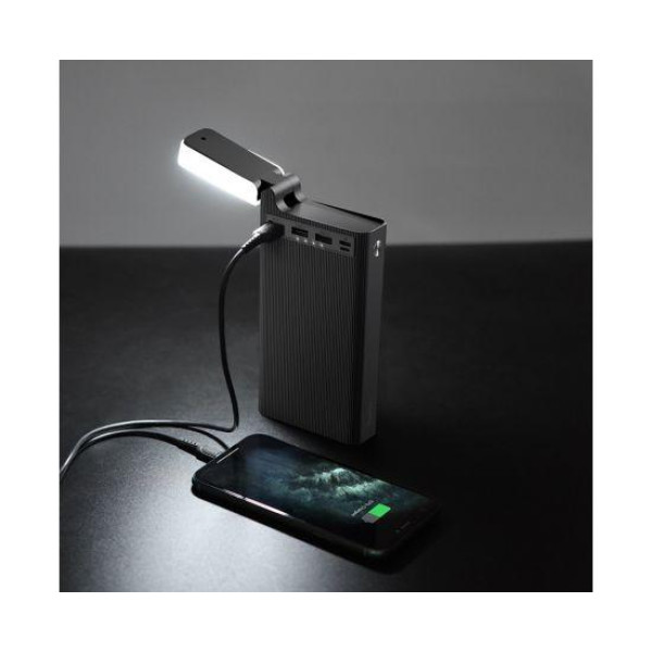 Зовнішній акумулятор (Power bank) Hoco J62 30000mAh з настільною лампою (Чорний)