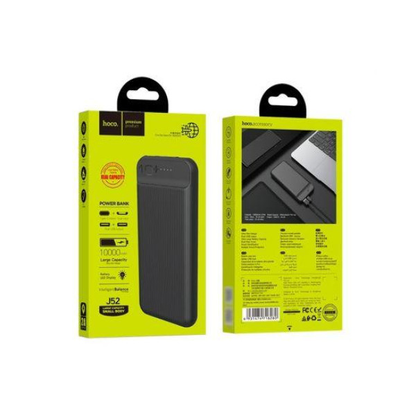 Зовнішній акумулятор (Power bank) Hoco J52 10000mAh (Чорний)