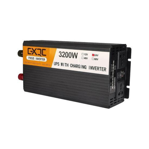 Інвертор GXQC SFX-1200W | 3200W DC 24V - AC 220V з функцією заряджання акумулятора