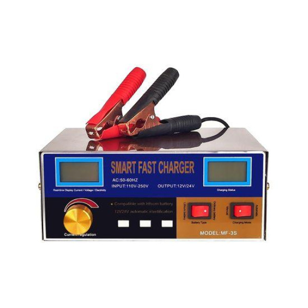 Розумний зарядний пристрій MF-3S 12V | 24V 15А 400W для гелевих, кислотних, AGM акумуляторів