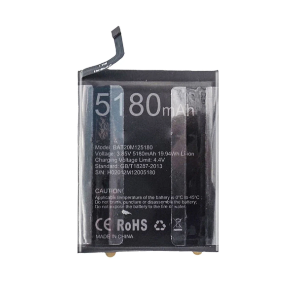 Акумулятор (АКБ) BAT20M125180 для Doogee S58 Pro (5180mAh) Оригінал