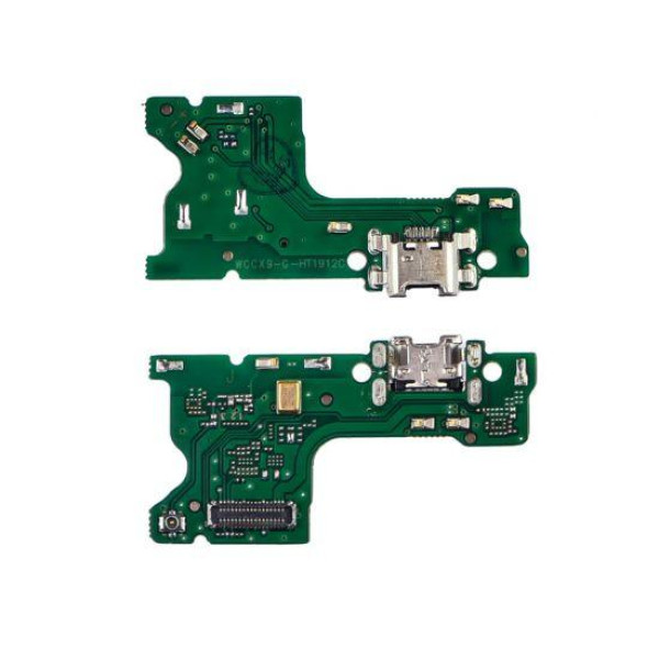 Нижня плата (Flex cable) для Huawei Y7 Pro (2019) з мікрофоном та компонентами