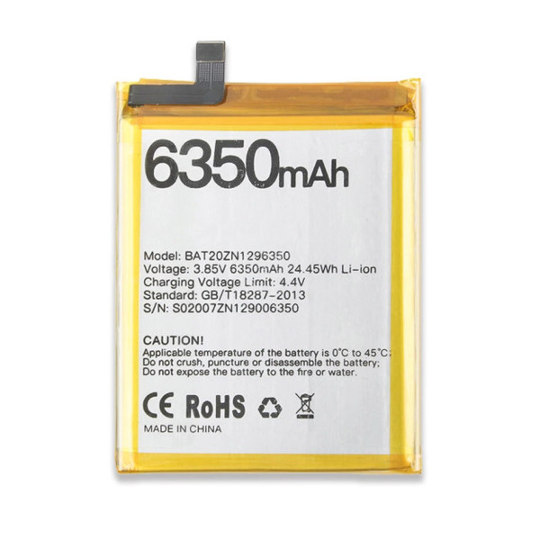 Акумулятор (АКБ) BAT20ZN1296350 для Doogee S96 Pro (6350mAh) Оригінал