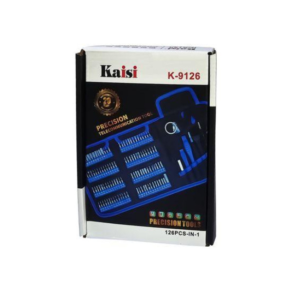 Набір інструментів Kaisi K-9126 (ручка, 112 біт, 2 подовжувачі, пінцет, 9 Open Tool, пензлик ESD)