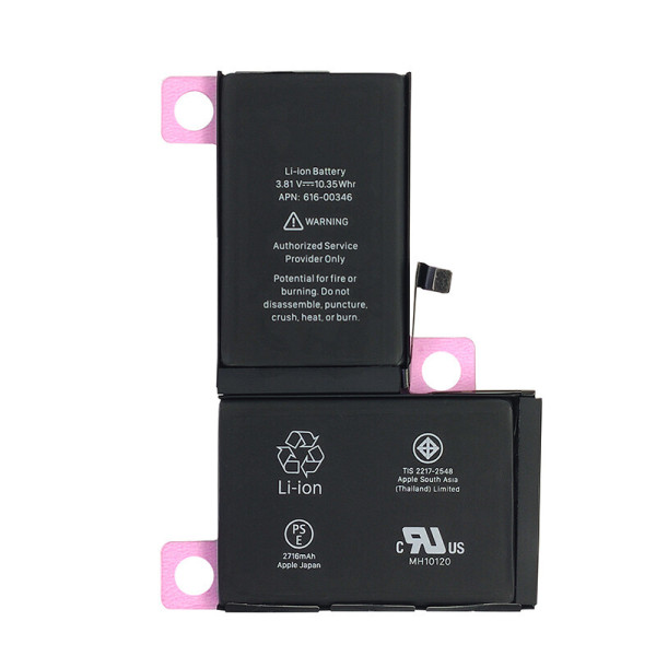 Акумулятор (АКБ) для Apple iPhone X з оригинальною мікросхемою (Li-ion 3.81V 2716mAh) Оригинал
