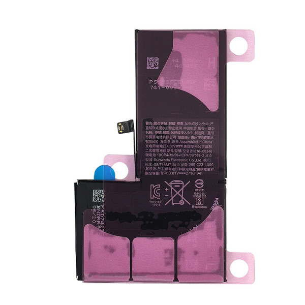 Акумулятор (АКБ) для Apple iPhone X з оригинальною мікросхемою (Li-ion 3.81V 2716mAh) Оригинал