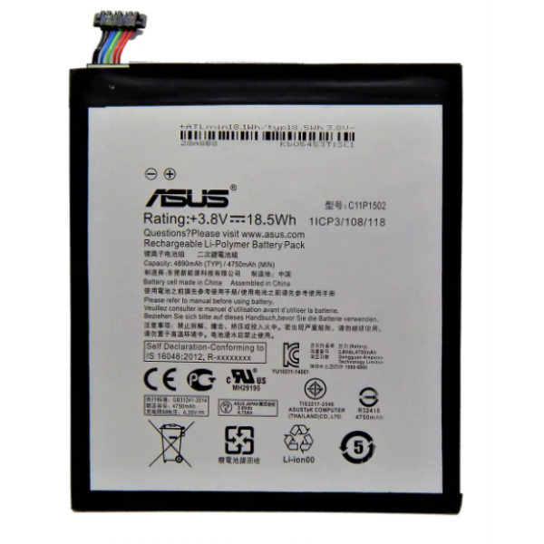 Акумулятор АКБ Asus C11P1502 для Asus ZenPad Z300C | Z300CG | Z300CL 10" (Li-pol 3.8V 4750mAh) AAAA