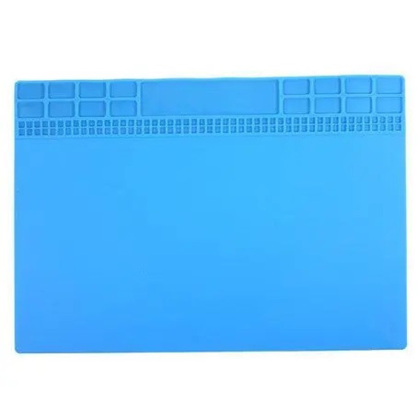 Силіконовий килимок для ремонту телефонів, 40 x 30 см (Блакитний)