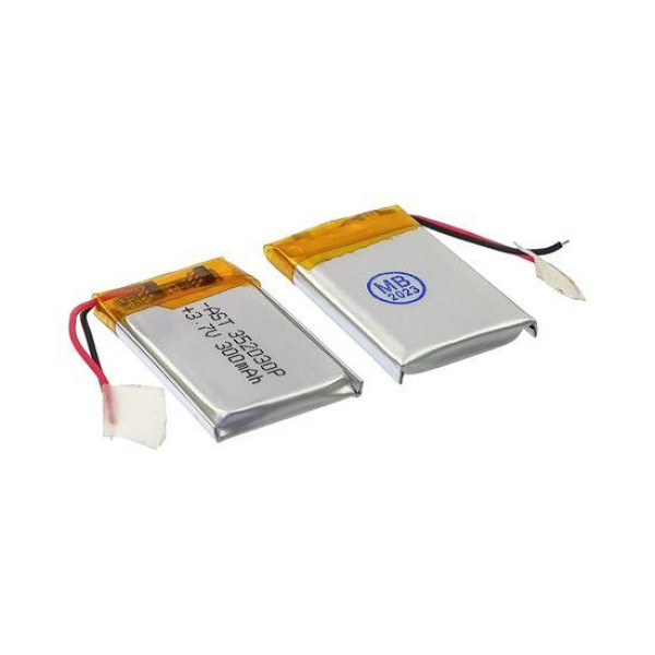 Акумулятор 352030P універсальний з контролером 3,5 х 20 х 30 мм (300 mAh) | для TWS навушників, Bluetooth гарнітур, MP3 плеєрів