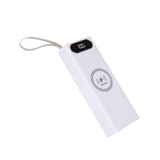Корпус Multi-powerbank L20 під елементи 18650 (до 20 шт) 22.5+15W з бездротовою зарядкою та ліхтарем (Білий)