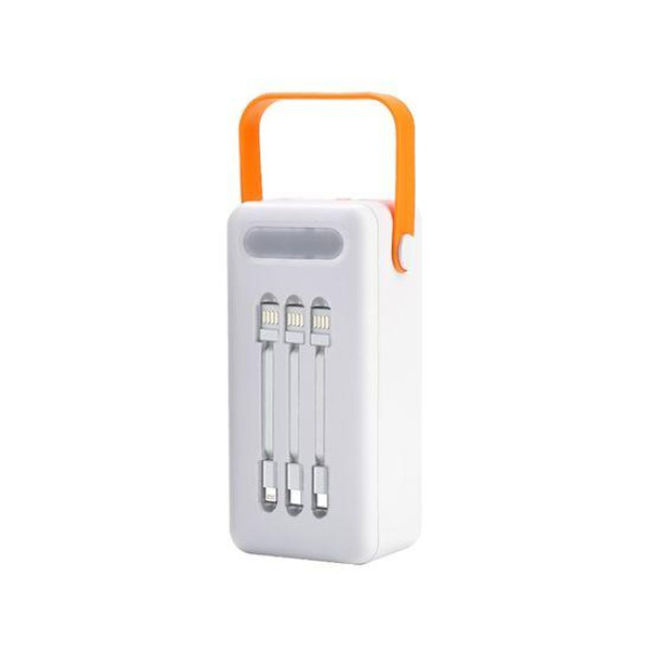 Корпус Multi-powerbank S21 під елементи 18650 (до 21 шт) 22.5W з ліхтарем (Білий)