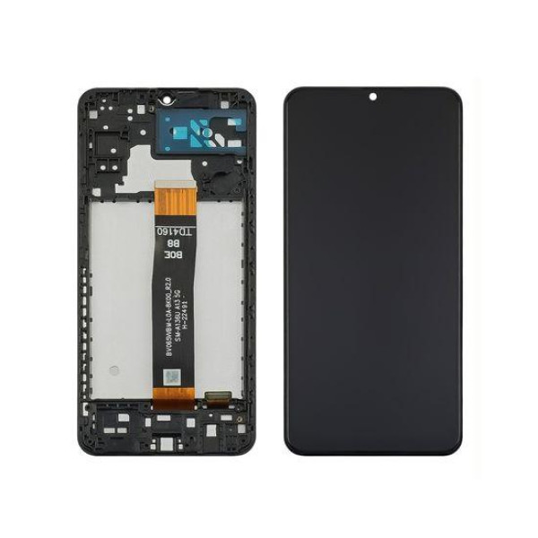 Дисплей Samsung A136B Galaxy A13 (5G) (2021) з сенсорним склом в рамці (Чорний) Оригінал Китай