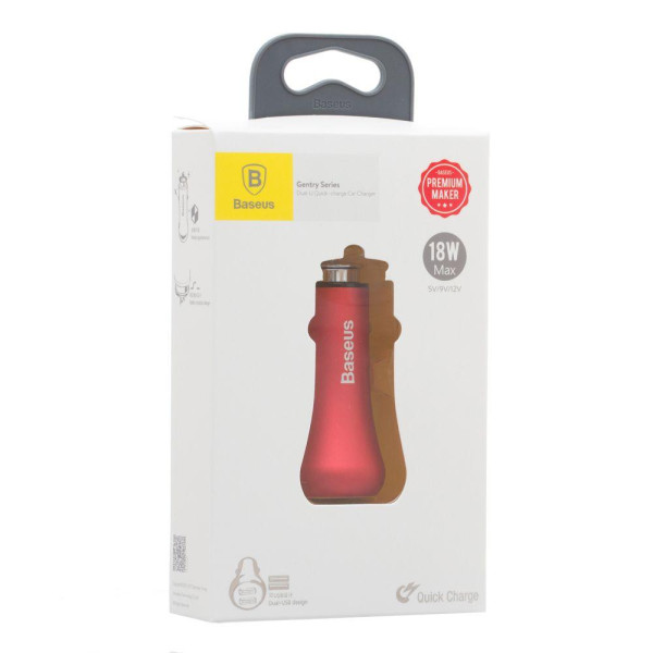 Автомобільний Зарядний Пристрій Baseus Gentry CCALL-GC 2,4A