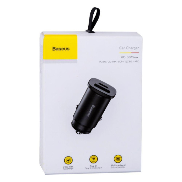 Автомобільний Зарядний Пристрій Baseus CCALL-AS PD3.0/QC4.0+/PPS 30W Max  5A