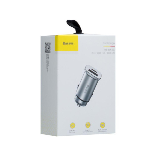 Автомобільний Зарядний Пристрій Baseus CCALL-AS PD3.0/QC4.0+/PPS 30W Max  5A