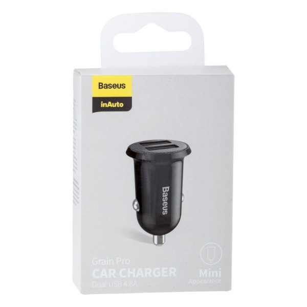 Автомобільний Зарядний Пристрій Baseus Grain Pro 2 USB 4.8A CCALLP