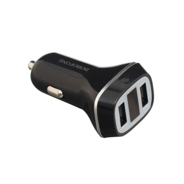 Автомобільний Зарядний Пристрій Borofone BZ3 LED 2 USB 2.4A