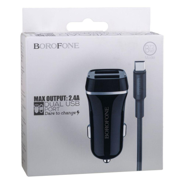 Автомобільний Зарядний Пристрій Borofone BZ2 Micro 2 USB 2.4A