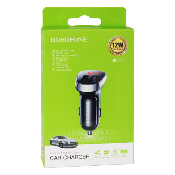 Автомобільний Зарядний Пристрій Borofone BZ15 2USB 2.4A