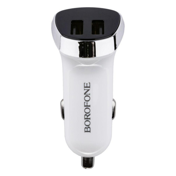 Автомобільний Зарядний Пристрій Borofone BZ15 Lightning 2USB 2.4A