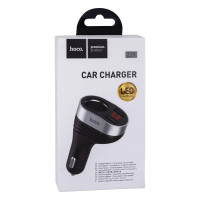 Автомобільний Зарядний Пристрій Hoco Z29 Regal Digital Display Cigarette Lighter 2USB