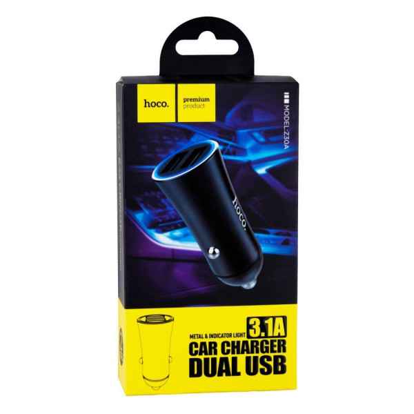 Автомобільний Зарядний Пристрій Hoco Z30A 2USB