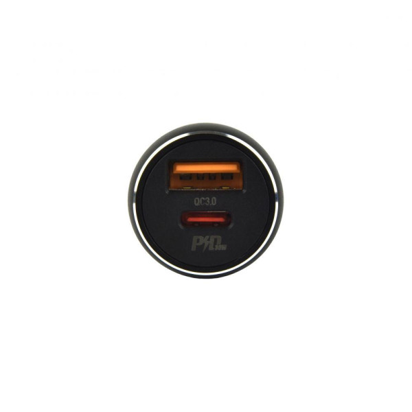 Автомобільний Зарядний Пристрій Hoco NZ5 Smooth road PD30W+QC3.0 Type-C to Lightning